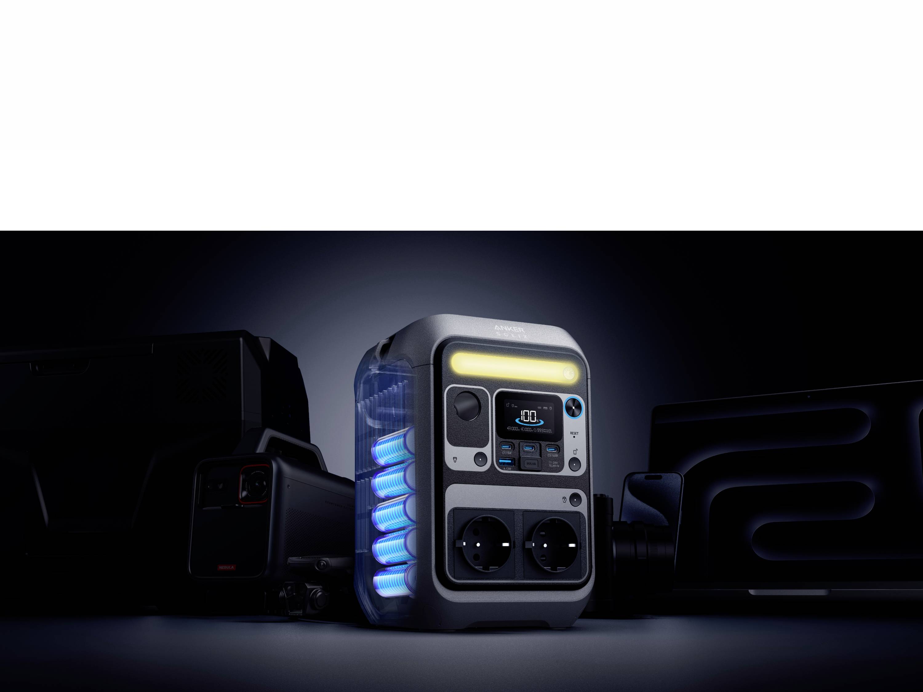 Anker SOLIX C300X AC/DC tragbare Powerstation 288Wh 300W-14