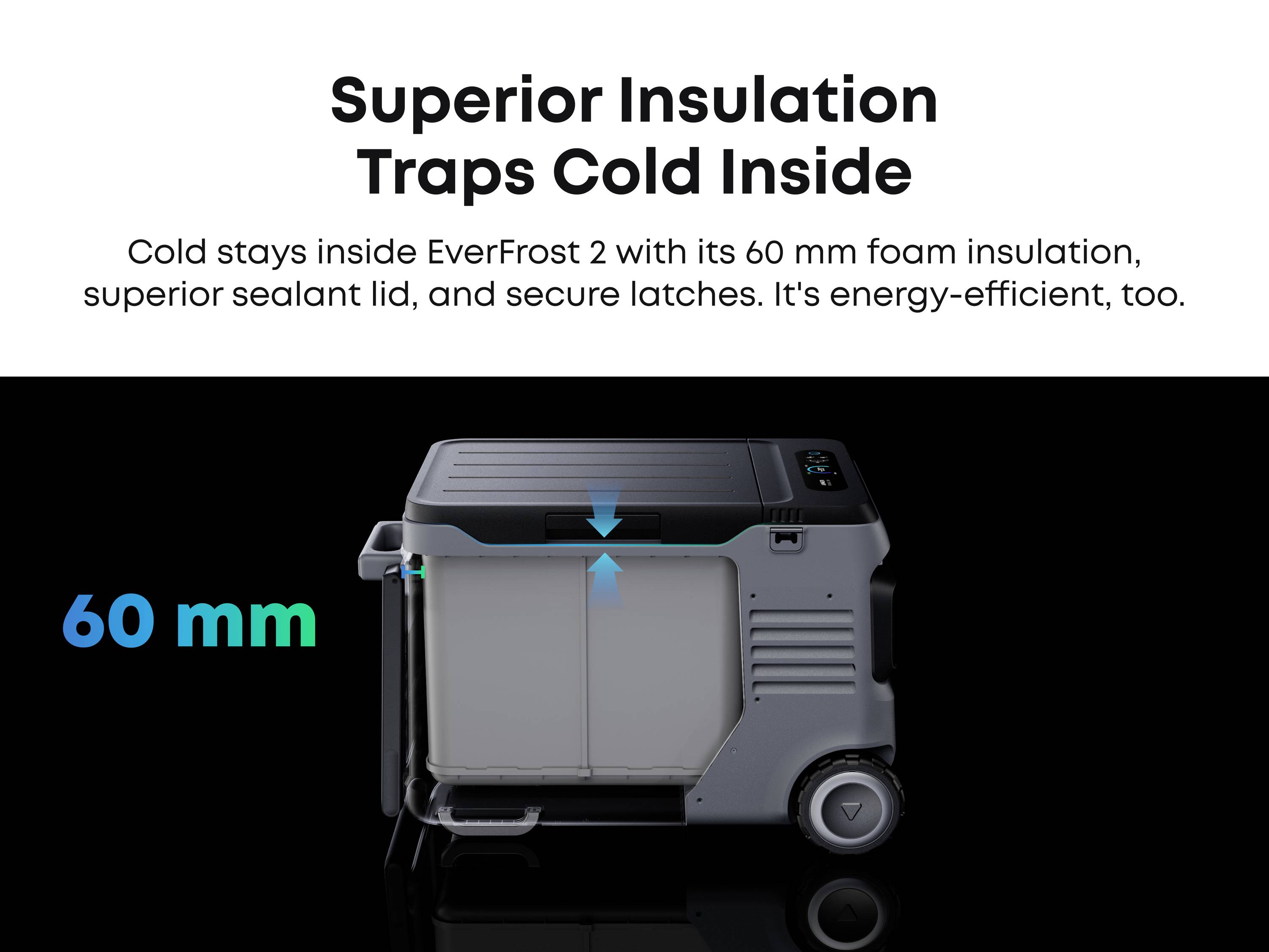 Anker SOLIX EverFrost 2 Akku-Kühlbox EEK: B (A - G) 40 l -20°C bis 20 °C-30