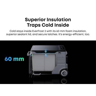 Anker SOLIX EverFrost 2 Akku-Kühlbox EEK: B (A - G) 40 l -20°C bis 20 °C-30