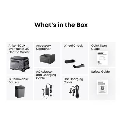 Anker SOLIX EverFrost 2 Akku-Kühlbox EEK: B (A - G) 40 l -20°C bis 20 °C-37