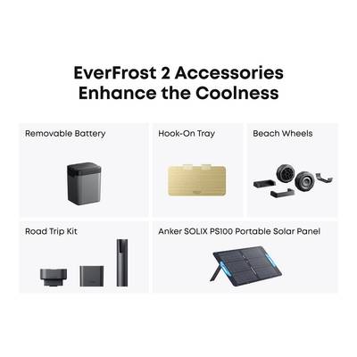 Anker SOLIX EverFrost 2 Akku-Kühlbox EEK: B (A - G) 40 l -20°C bis 20 °C-38