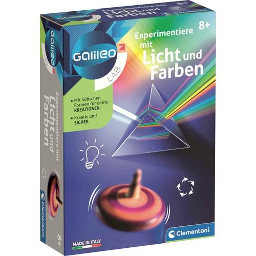 Clementoni 59380 Experimentiere mit Licht und Farben Experimentier-Set