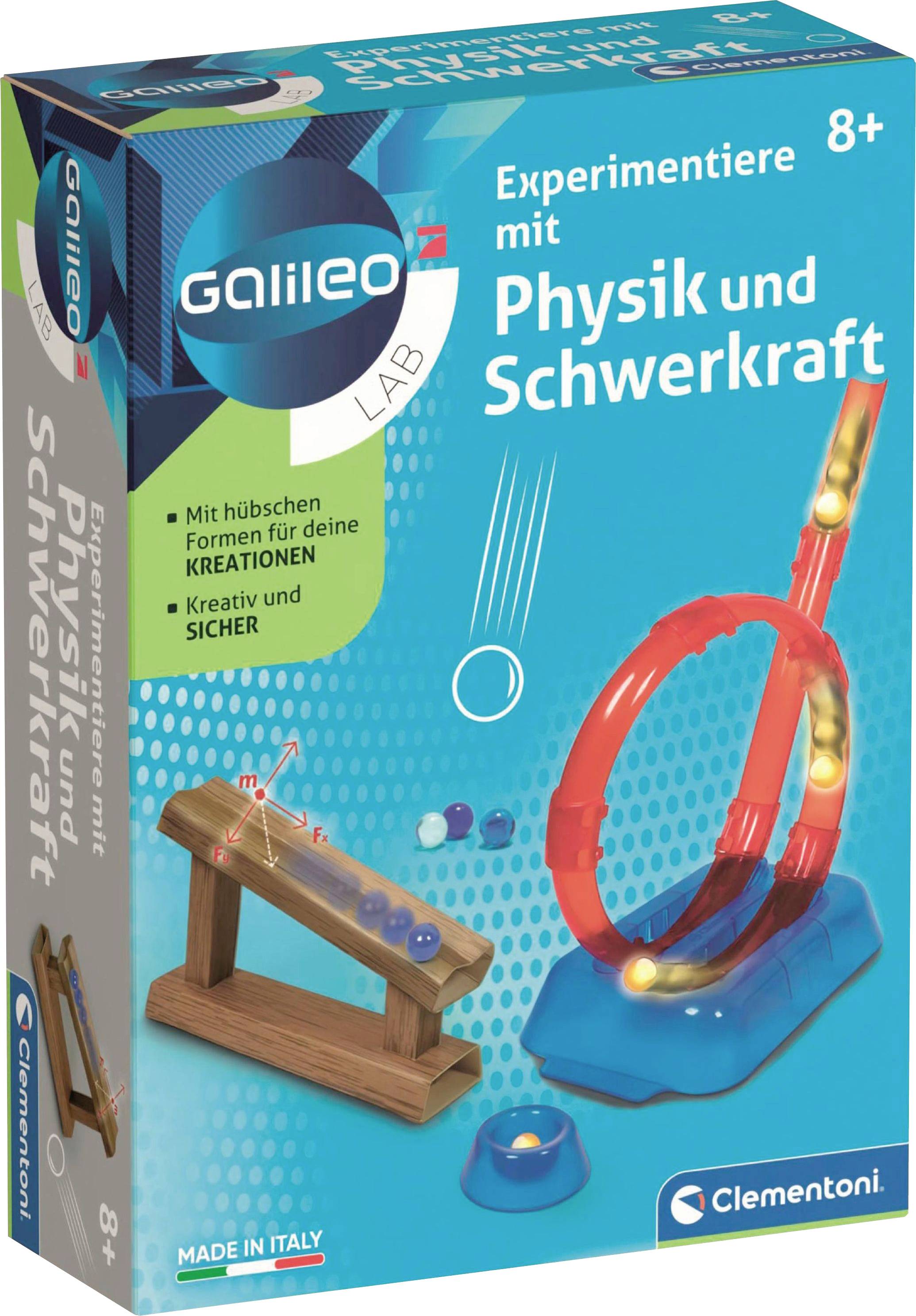 Clementoni 59382 Experimentiere mit Physik und Schwerkraft Experimentier-Set