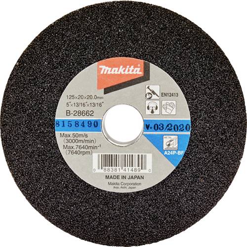 Thumbnail - Makita B-28662 Makita Schleifstein K24 125x20x20 B-28662 Durchmesser 125 mm 1 St.