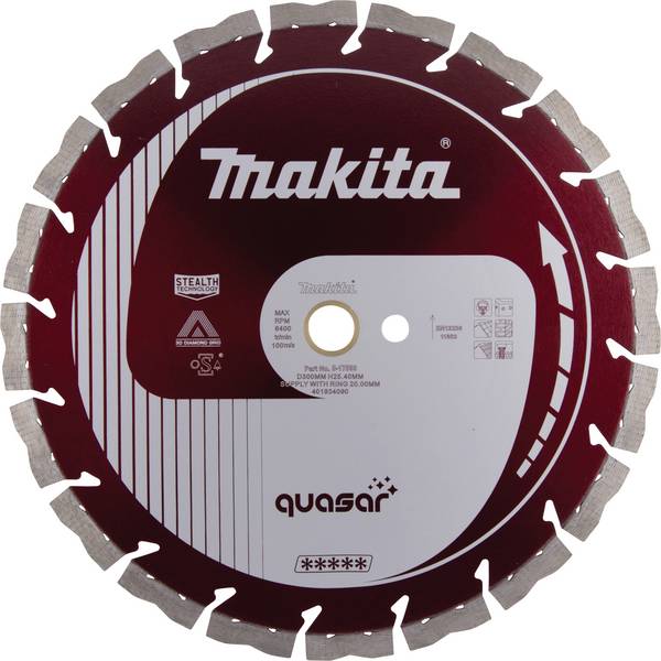 Makita B-17588 S_0380_7830641 Diamanttrennscheibe Durchmesser 300 mm Bohrungs-Ø 25.4 mm Beton 1 St.