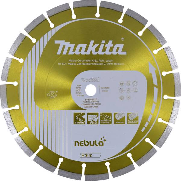 Makita B-54031 B-54031 Diamanttrennscheibe Durchmesser 300 mm   1 St.