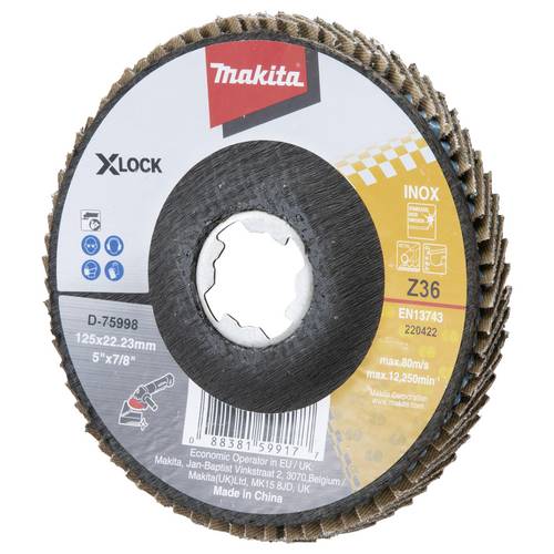 Makita D-75998 Fächerschleifscheibe Körnung (num)=36 1 St.