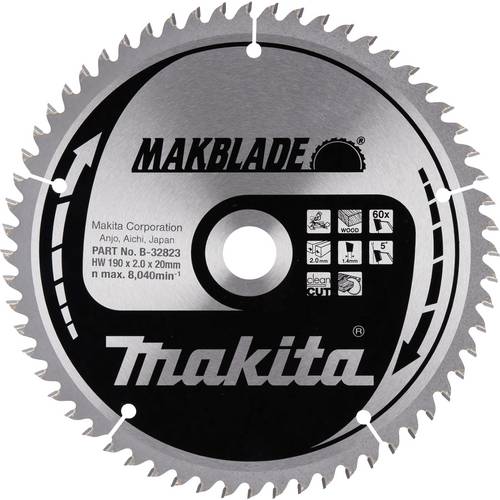 Makita B-32823 B-32823 Kreissägeblatt Zähneanzahl: 60 1 St.