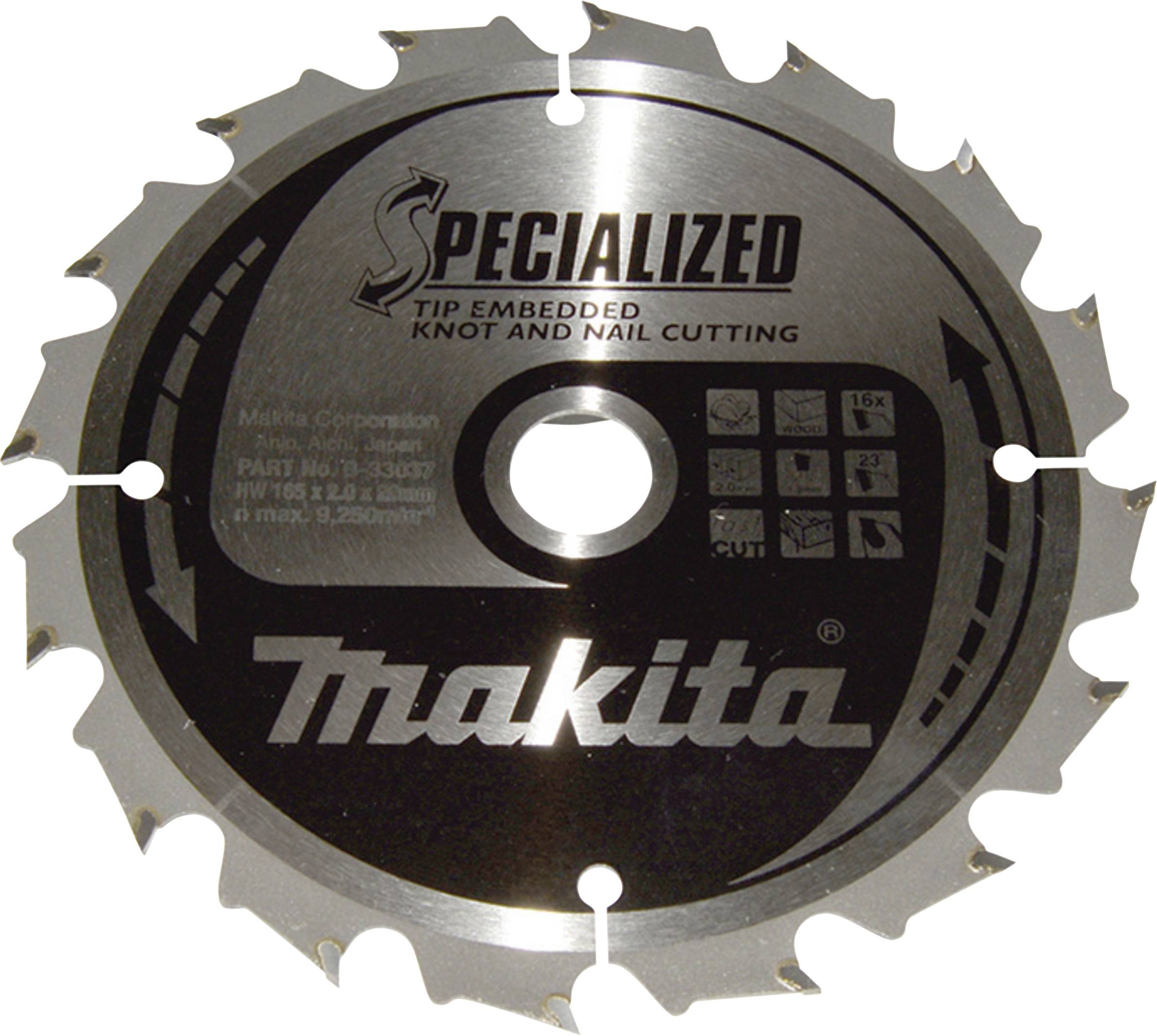 Makita B-33037 Kreissägeblatt 165 x 20 x 2.0 mm Zähneanzahl: 16 1 St.-0