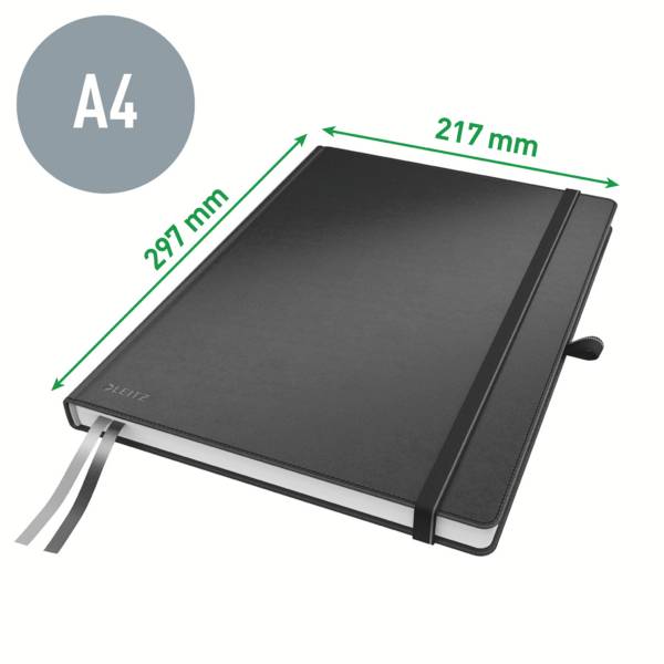 Leitz 44710095 Notizbuch kariert Schwarz Anzahl der Blätter: 80 DIN A4-13