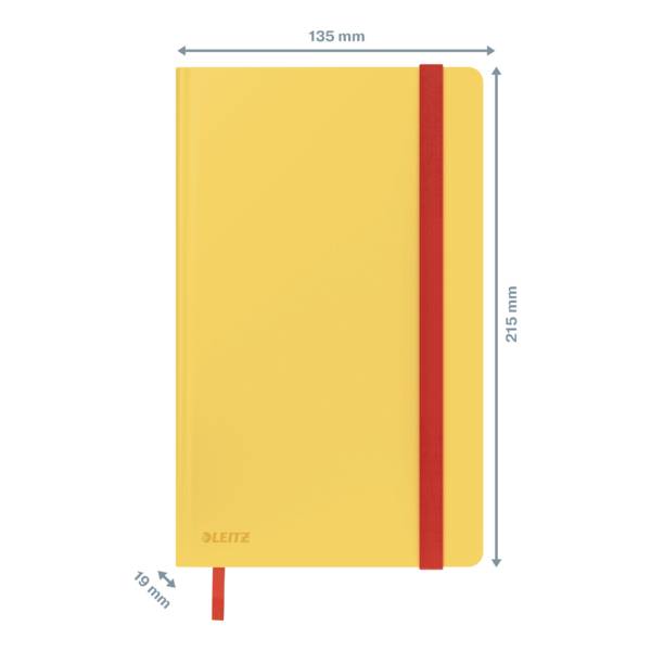 Leitz 44540019 Notizbuch kariert Warmgelb 80 DIN A5-13