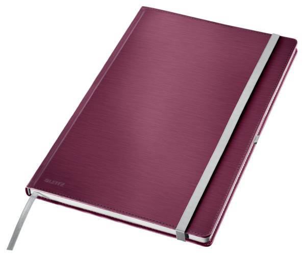 Leitz 44751028 Notizbuch liniert Granat Rot 80 DIN A4-0