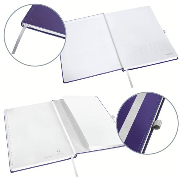 Leitz 44751069 Notizbuch liniert Titan Blau 80 Blatt DIN A4-1