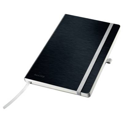 Leitz 44881094 Notizbuch kariert Satin Schwarz 80 Blatt DIN A5-0