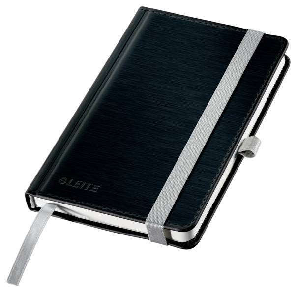 Leitz 44911094 Notizbuch kariert Satin Schwarz 80 Blatt DIN A6-0