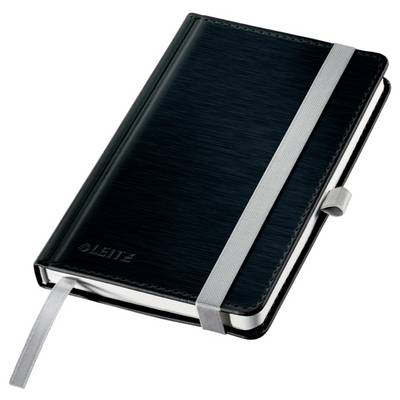 Leitz 44911094 Notizbuch kariert Satin Schwarz 80 Blatt DIN A6-0