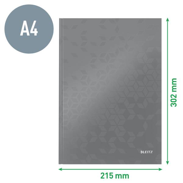 Leitz 46251051 Notizbuch liniert Eisblau Anzahl der Blätter: 80 DIN A4-3