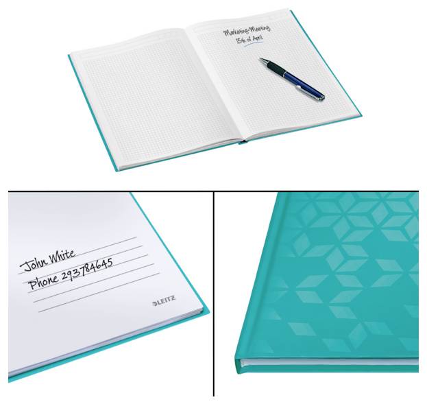 Leitz 46261051 Notizbuch kariert Eisblau 80 Blatt DIN A4-1