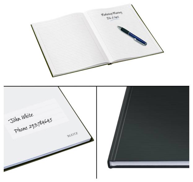 Leitz 46670095 Notizbuch liniert Schwarz 80 Blatt DIN A5-1