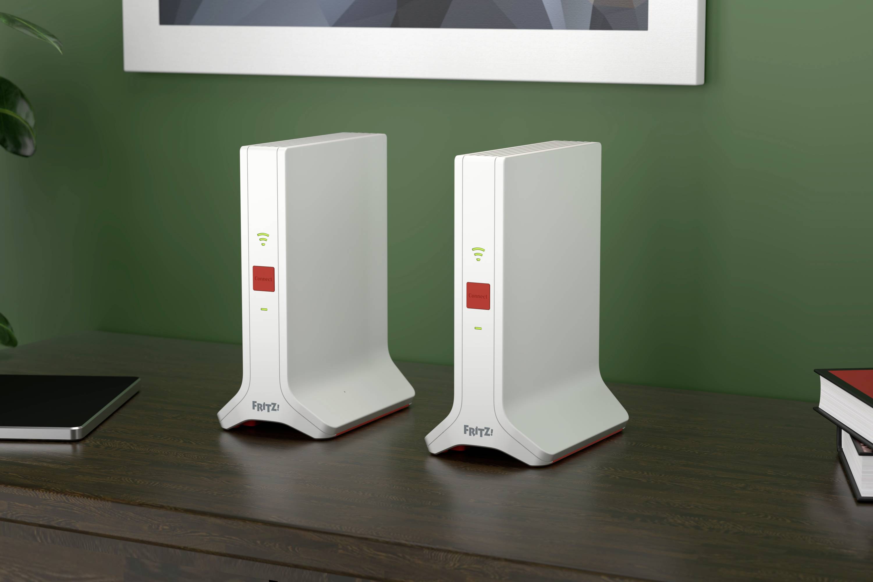 FRITZ! WLAN Repeater FRITZ!Mesh Set 4200 2er-Set 20003108 LAN 10/100/1000 MBit/s Mesh-fähig-2
