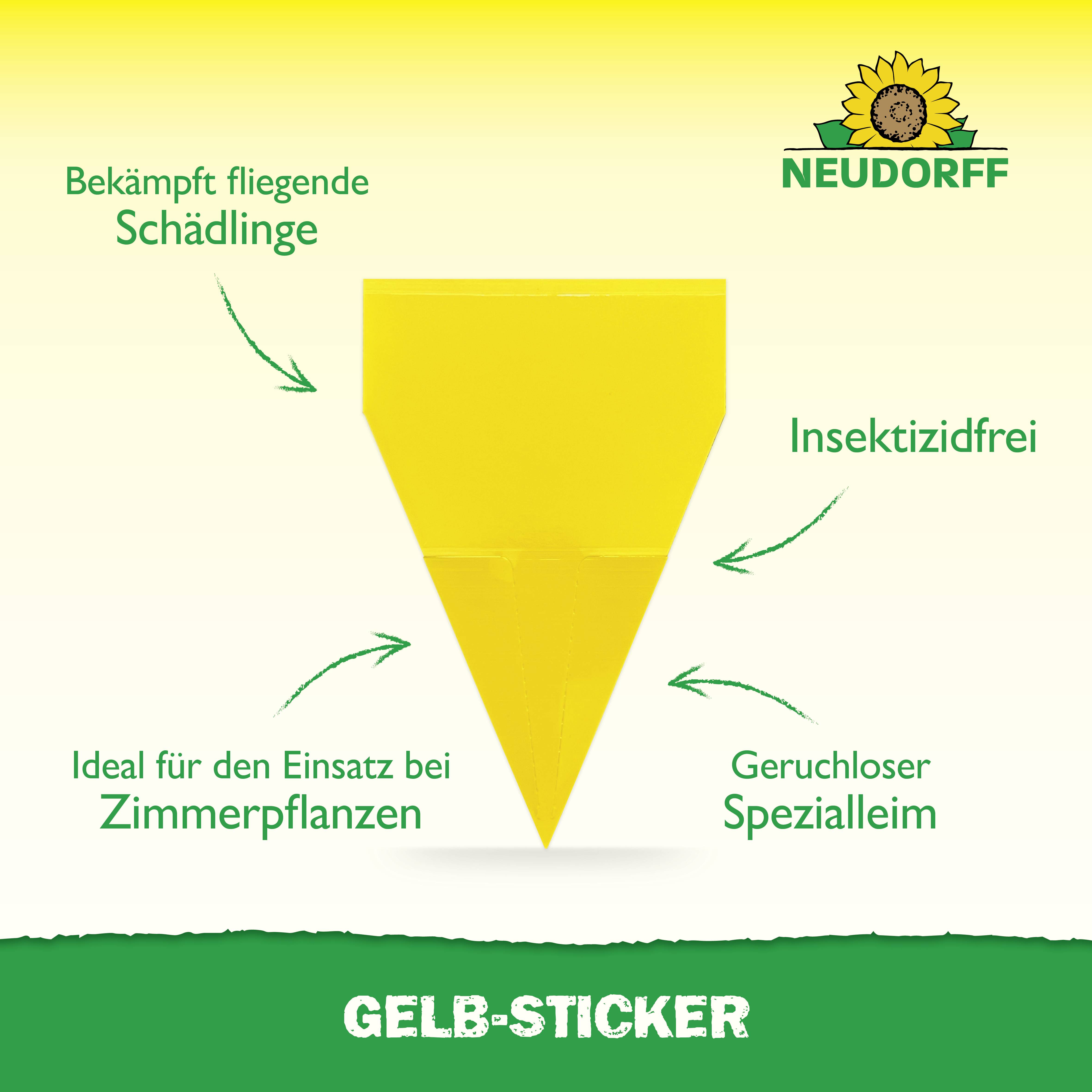 Neudorff 00318 Gelb-Sticker 10 St.-1