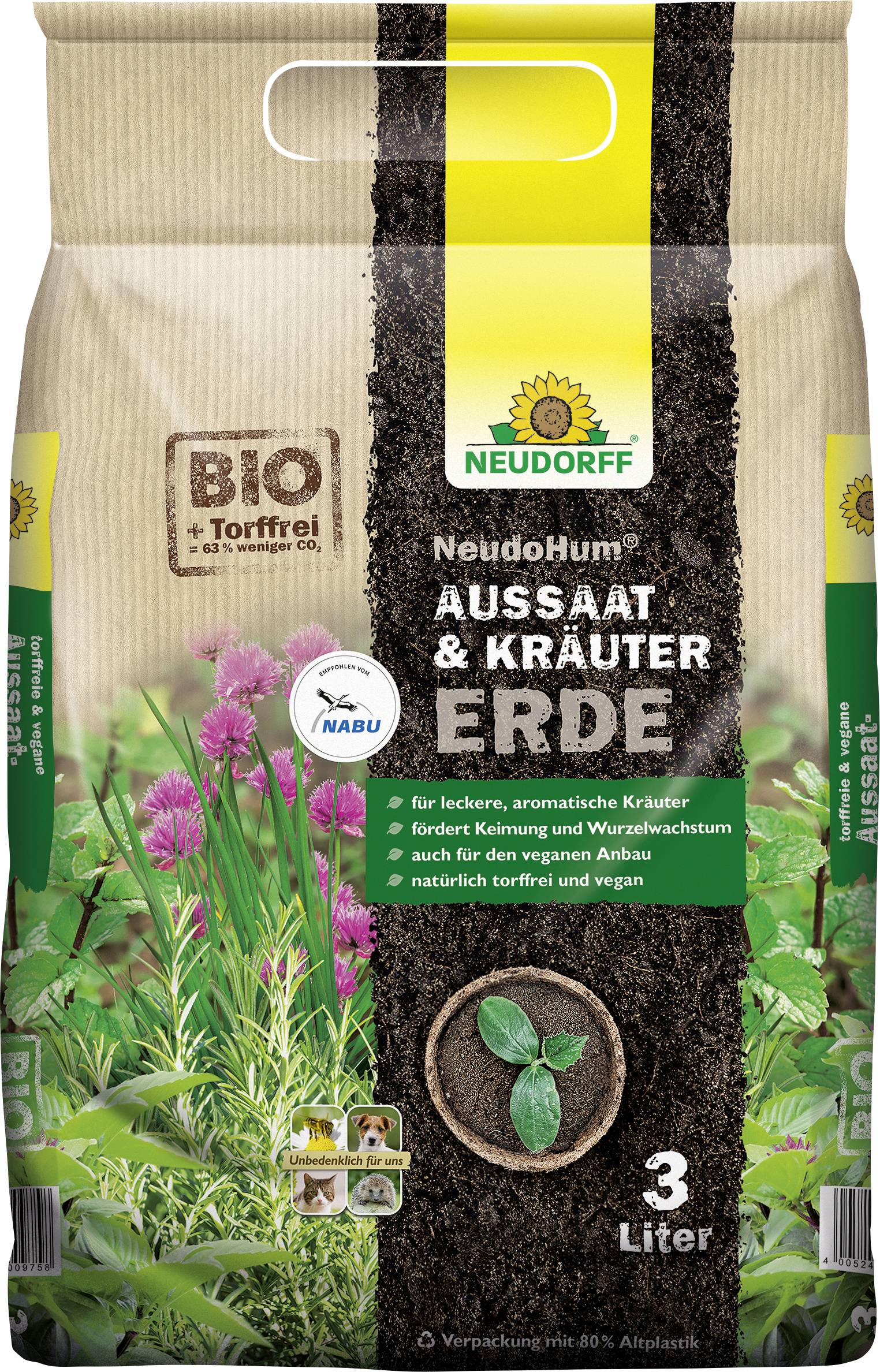 Neudorff 00975 NeudoHum Aussat- & Kräutererde 1 l