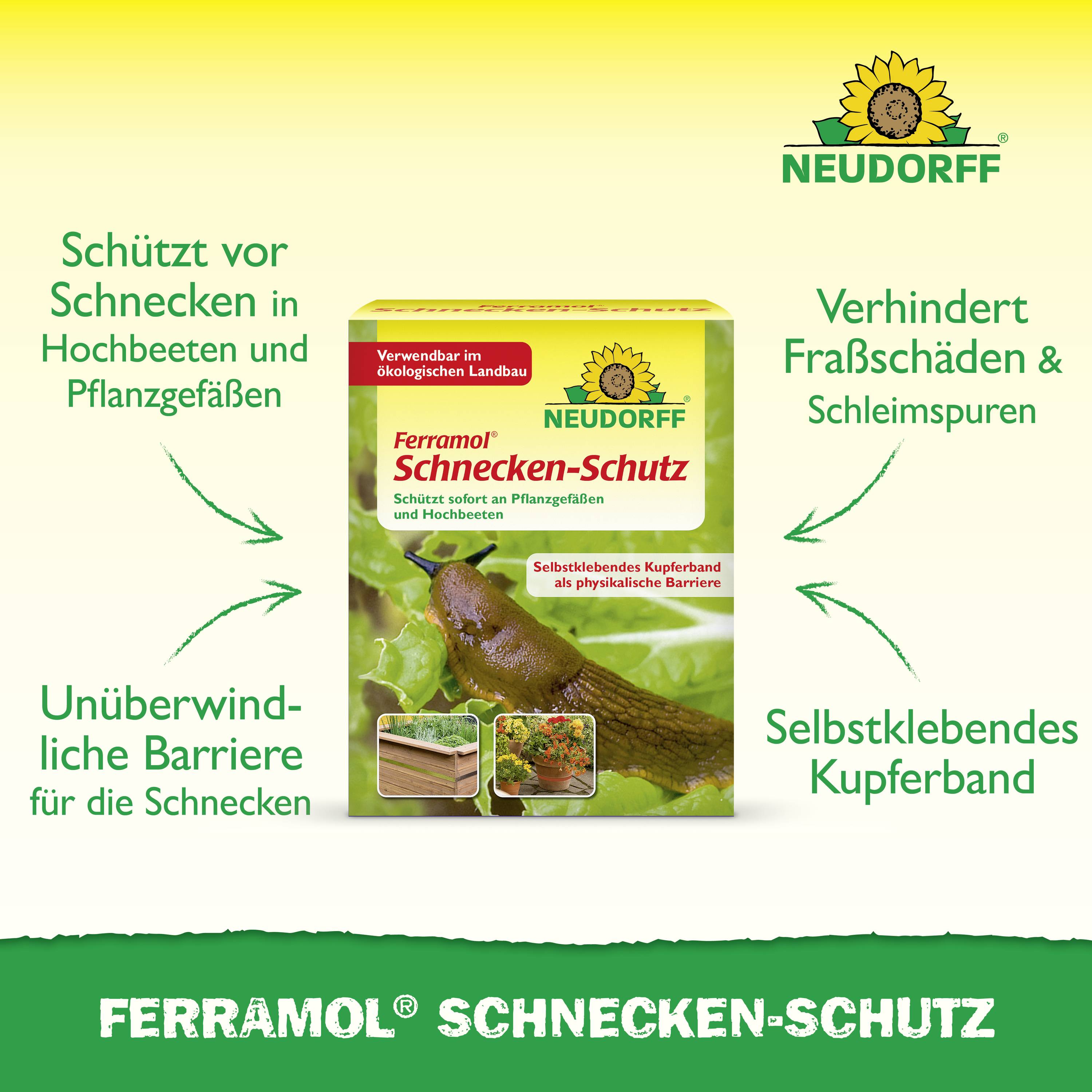 Neudorff Ferramol Schneckenabwehr Funktionsart Abschreckung 1 St.-2