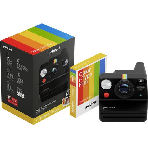 Polaroid Everything Box Now+ Gen3 Black Sofortbildkamera Schwarz Integrierter Akku, mit eingebautem Blitz, Bluetooth