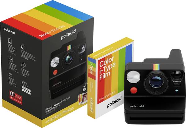 Polaroid Everything Box Now+ Gen3 Black Sofortbildkamera    Schwarz  Integrierter Akku, mit eingebautem Blitz, Bluetooth