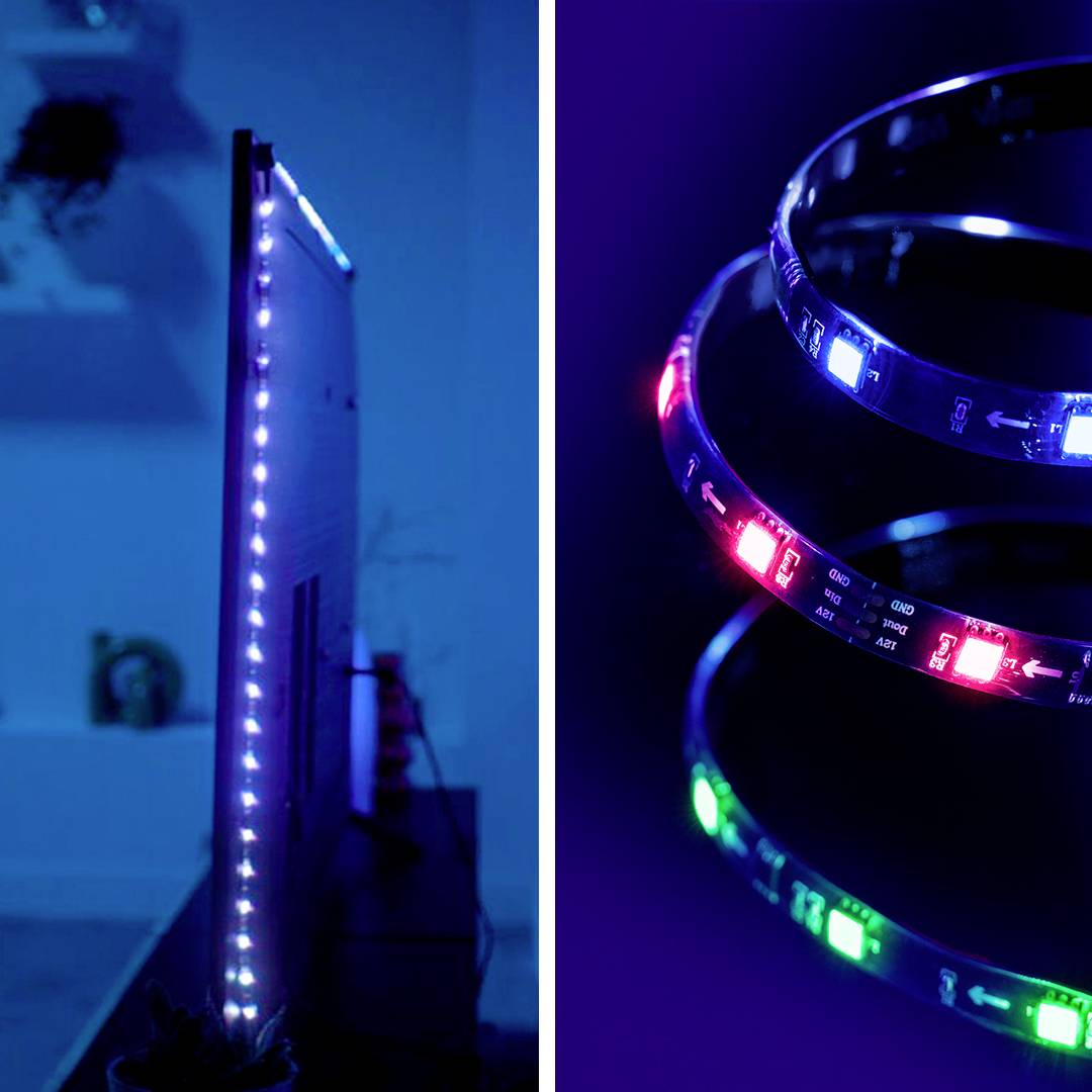 WiZ Sync box starter kit 55"-65" EU 8720169078604 LED-Streifen-Set 240 V 260 cm RGB 1 St.-2