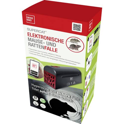 Swissinno Elektr. Maus-und Rattenfalle SuperCat mit Bluetooth Mausefalle 1 St.