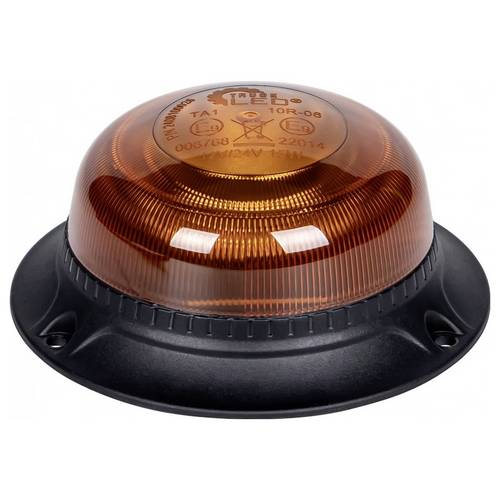 SecoRüt Rundumleuchte ALR0201 12 V/DC, 24 V/DC über Bordnetz Magnet-Befestigung, Magnetfuß Orange