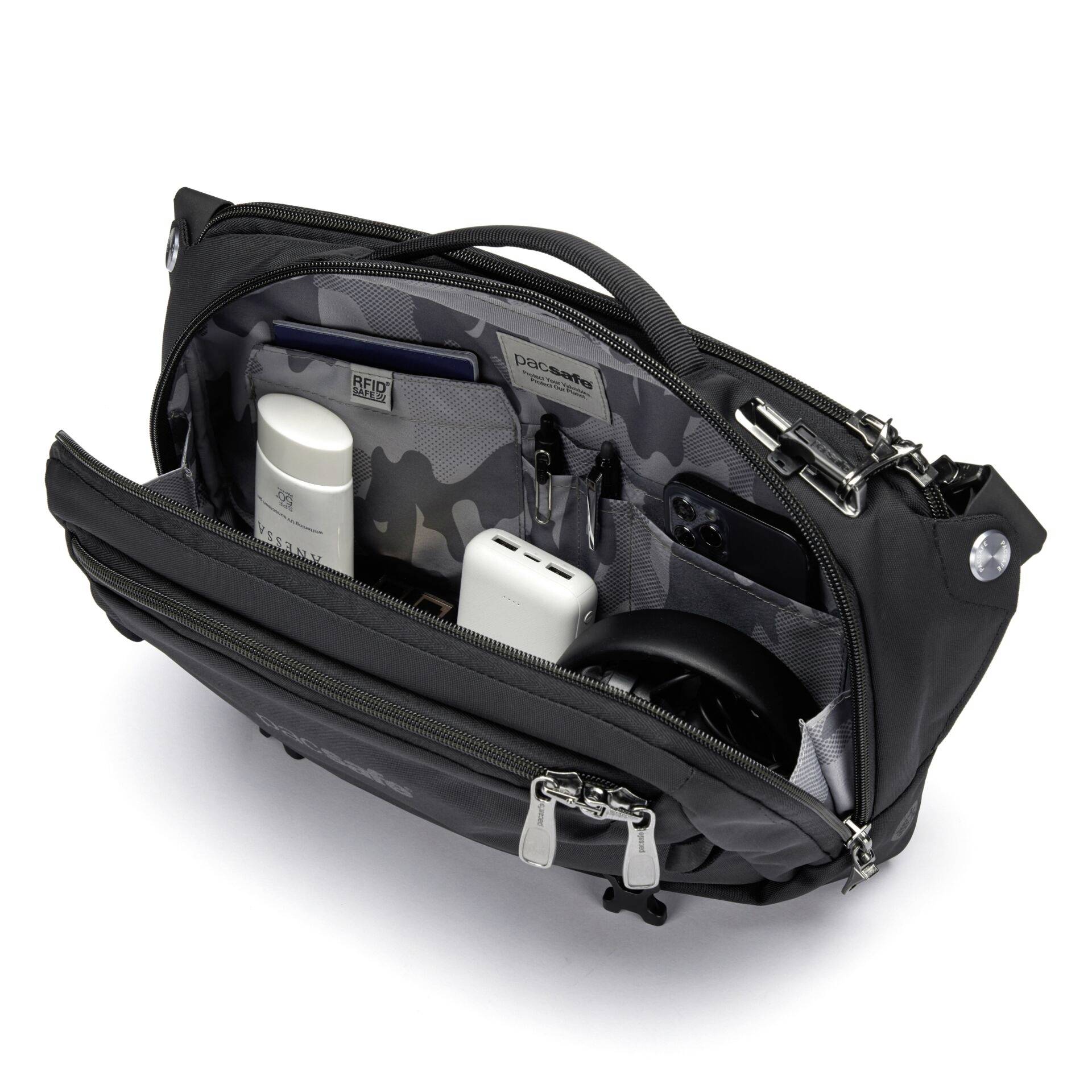 Pacsafe Notebook Tasche EXP 12 Sling Passend für maximal: 33,0 cm (13") Schwarz-10