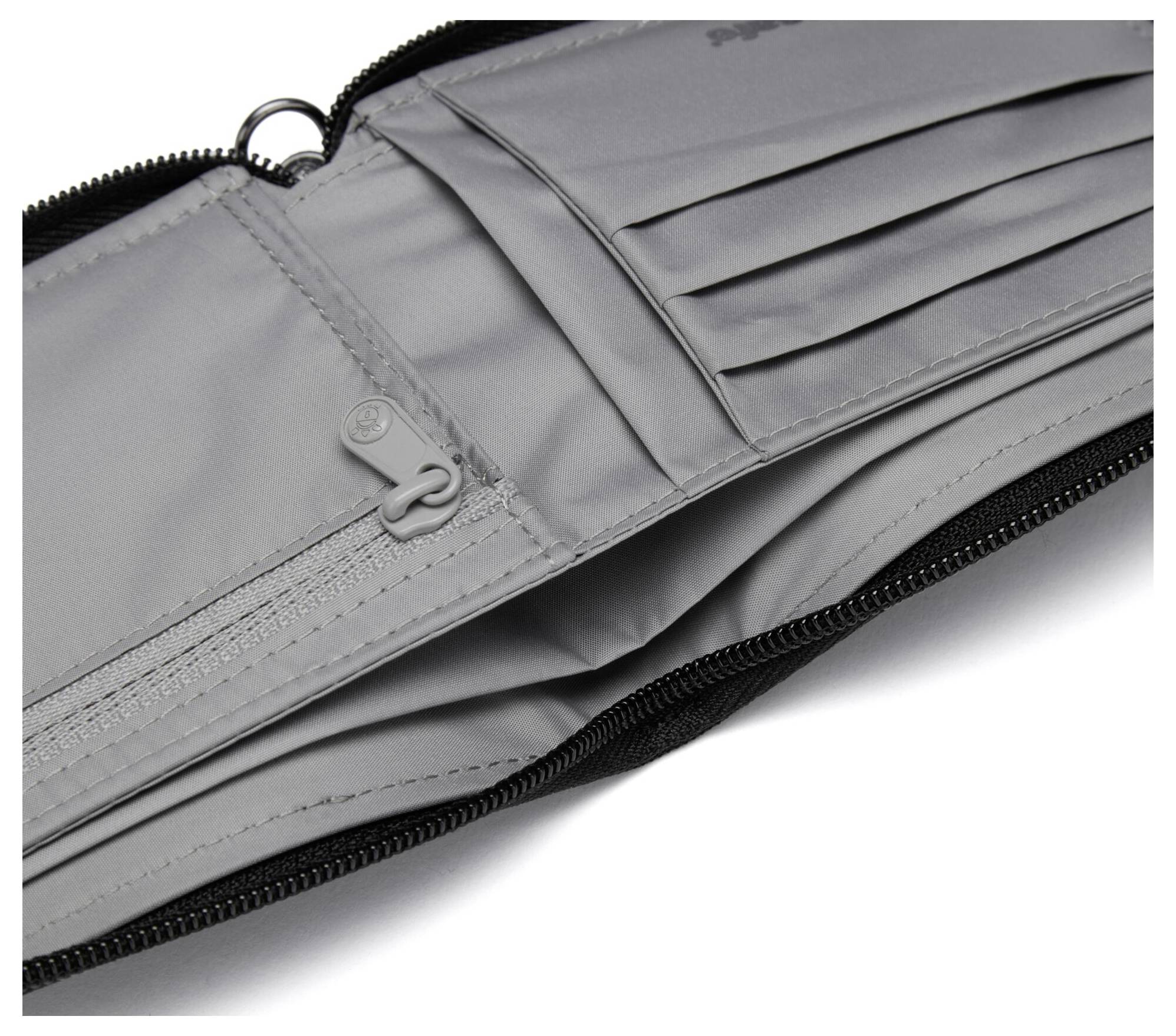 Pacsafe Portemonnaie RFIDsafe Zip Around Wallet (B x H x T) 11 x 10 x 2 cm Schwarz 11050130-9