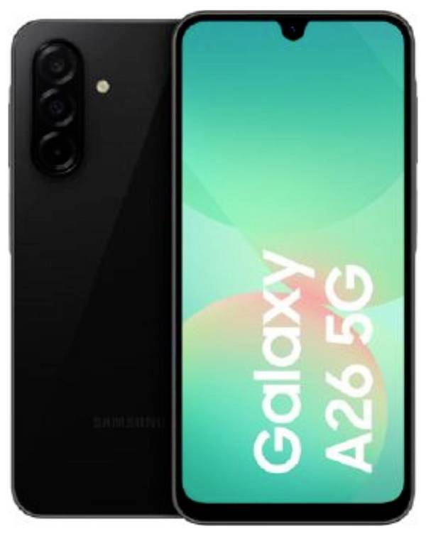 Samsung Galaxy A26 EU-Ware  128 GB Schwarz EEK C (A - G) 17 cm (6.7 Zoll) Smartphone