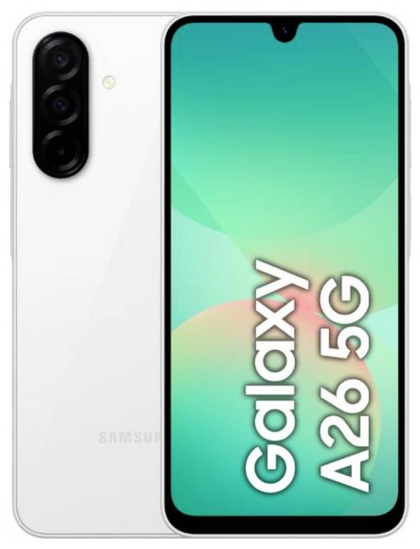 Samsung Galaxy A26 EU-Ware  128 GB Weiß EEK C (A - G) 17 cm (6.7 Zoll) Smartphone