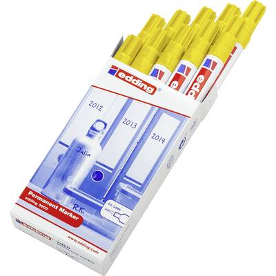 Edding e3000 4-3000005 Permanentmarker Gelb wasserfest: Ja-0