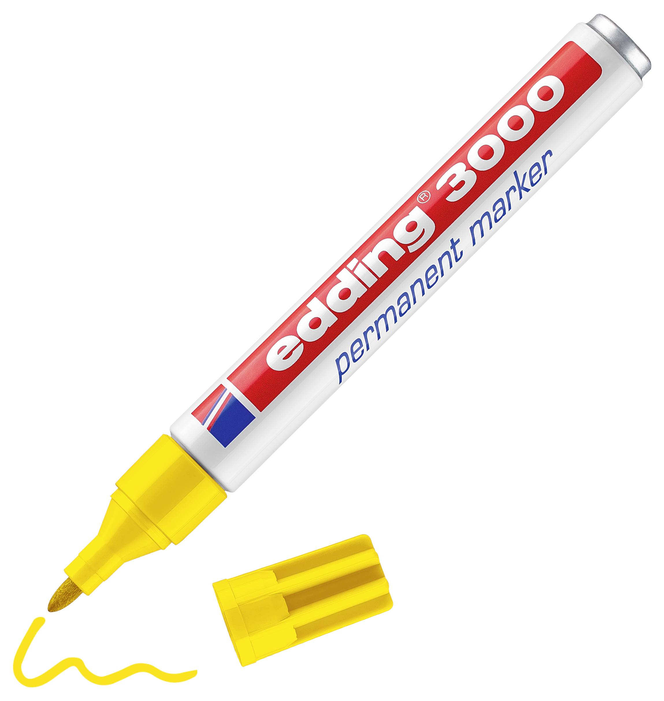 Edding e3000 4-3000005 Permanentmarker Gelb wasserfest: Ja-2