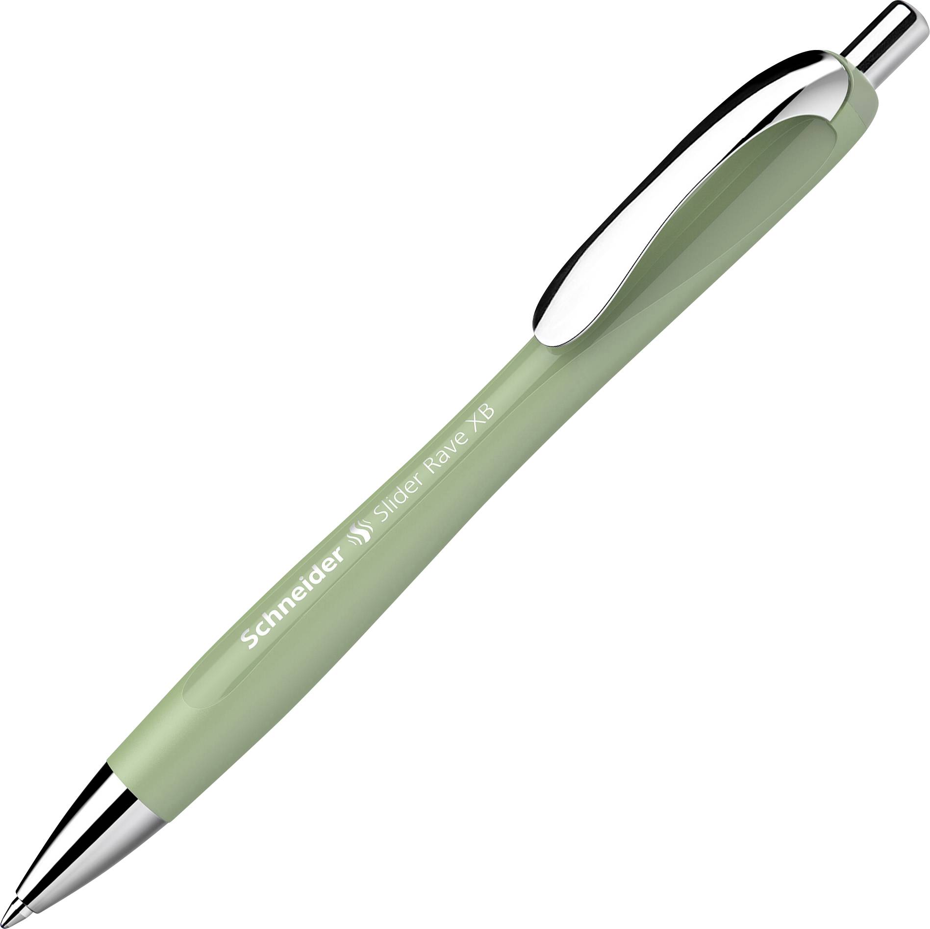 Schneider Schreibgeräte Slider Rave organic green, Mine Slider 755 XB blau 132544 Kugelschreiber 0.7 mm Schreibfarbe: Bl...