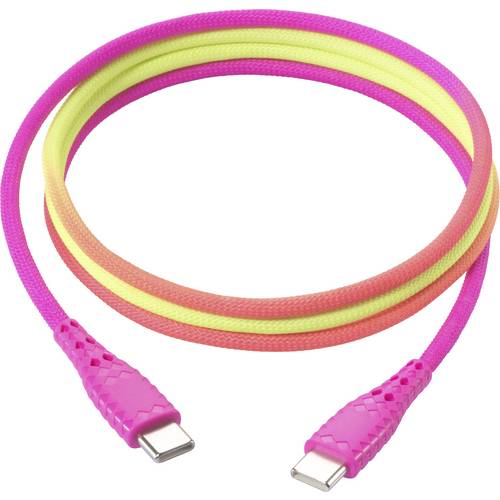 Renkforce USB-Kabel USB 2.0 USB-C® Stecker, USB-C® Stecker 1.00 m farbig RF-6872334