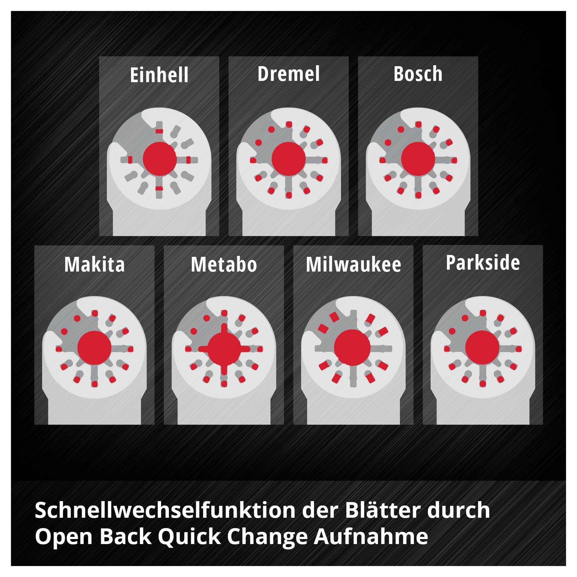 Eine schwarze Bratpfanne mit abnehmbarem Metallrost und ein silberner Griff der Bratpfanne, separat angezeigt.