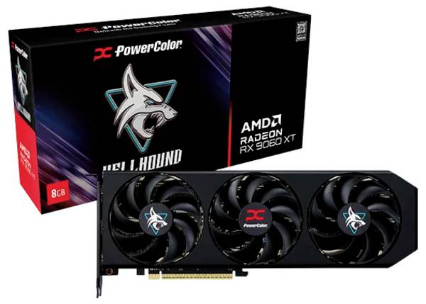 Powercolor Grafikkarte AMD Radeon RX 9060 XT Radeon RX 9060 XT 16 GB GDDR6-RAM PCIe x16 DisplayPort Übertaktet / Overclocked