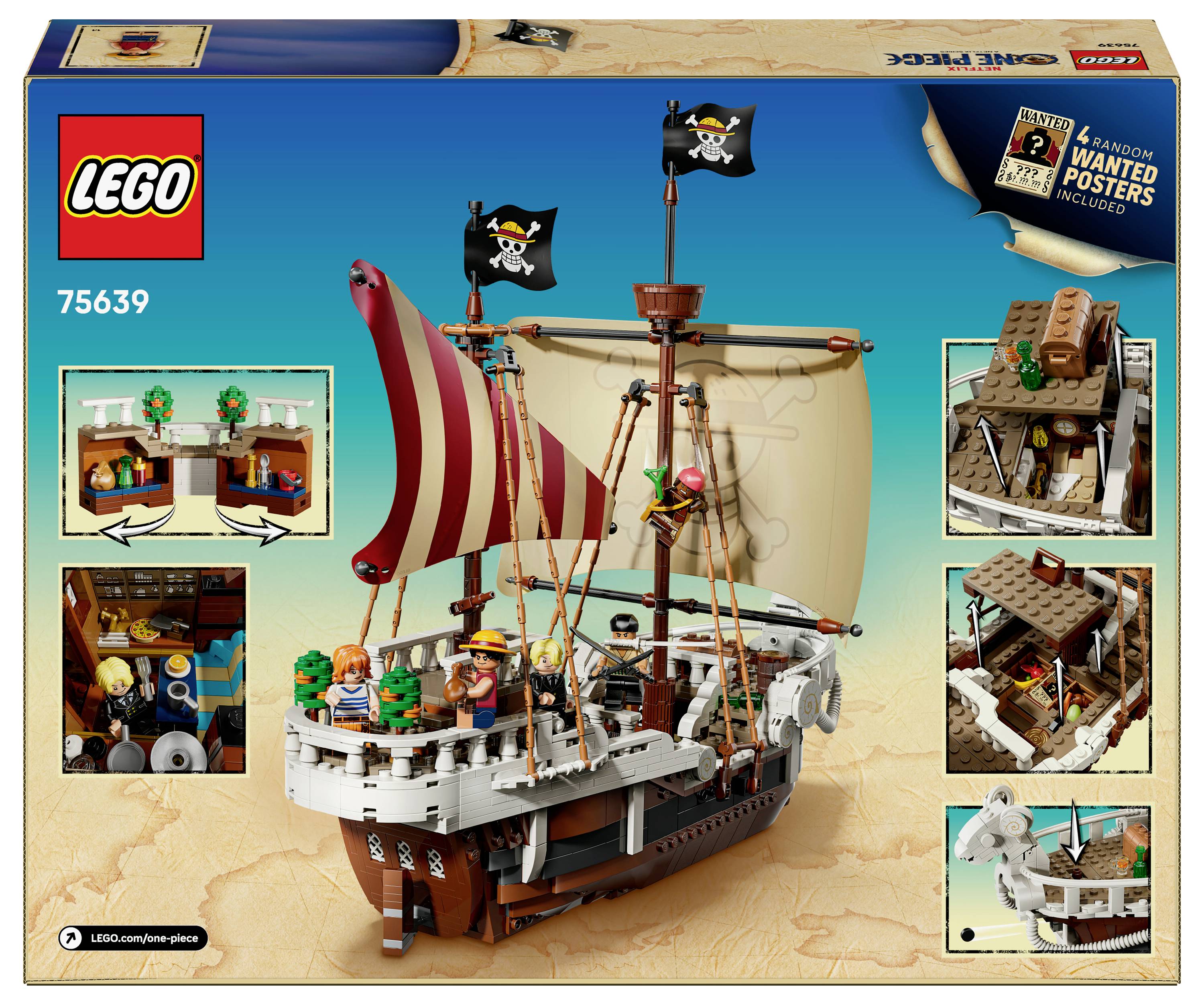 LEGO ONE PIECE 75639 Das Piratenschiff Flying Lamb, Kinder Spielzeug-3