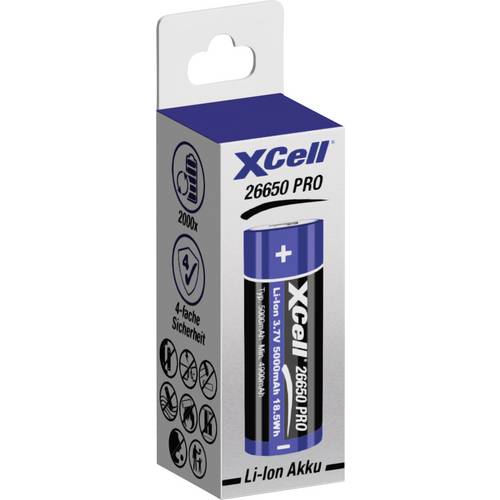 XCell Spezial-Akku 26650 Li-Ion 3.7 V 5000 mAh 1 St.