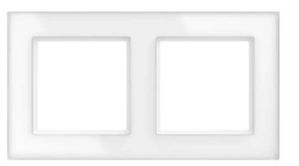 Homematic IP Funk Rahmen   IP Glasrahmen – 2-fach