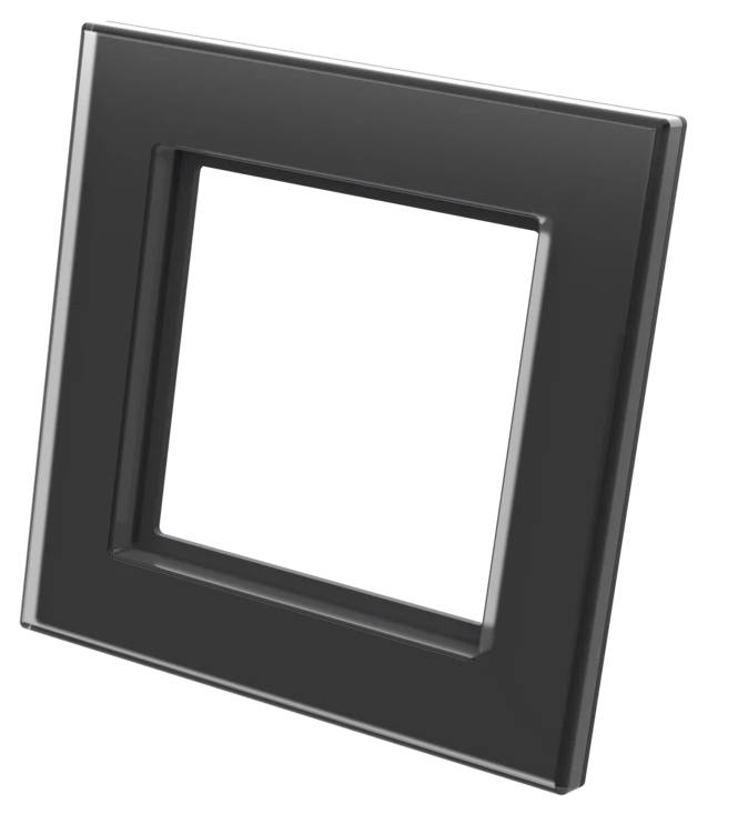 Homematic IP Rahmen IP Glasrahmen – 1-fach, schwarz-1