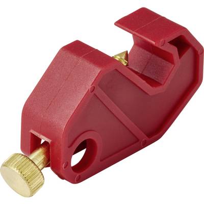 Ein roter Abisolierwerkzeug mit einer goldenen Einstellschraube, entwickelt zum präzisen Entfernen der Isolierung von elektrischen Kabeln.