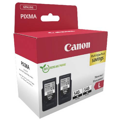Thumbnail - Canon Druckerpatrone PG-540 L Original 2er-Pack Schwarz 5224B020