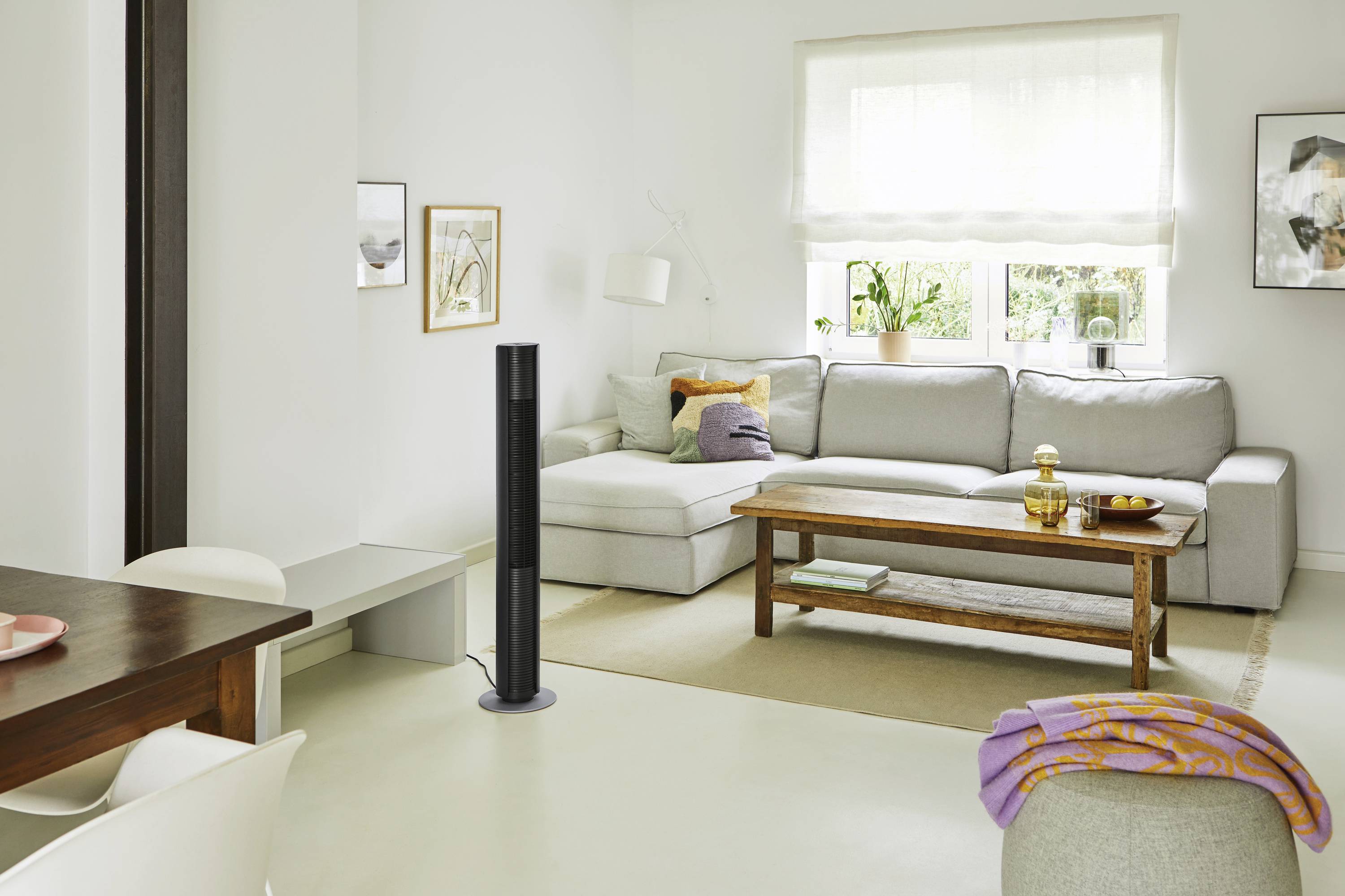 Stadler Form Peter Turmventilator 60 W (Ø x H) 24 cm x 110 cm Oszillierend, Timer, mit Fernbedienung, LED-Display, Schwe-6