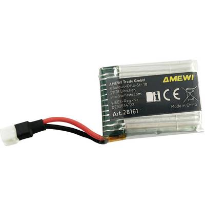Amewi Modellbau-Akkupack (LiPo) 3.7 V 500 mAh Zellen-Zahl: 1 Softcase JST-0
